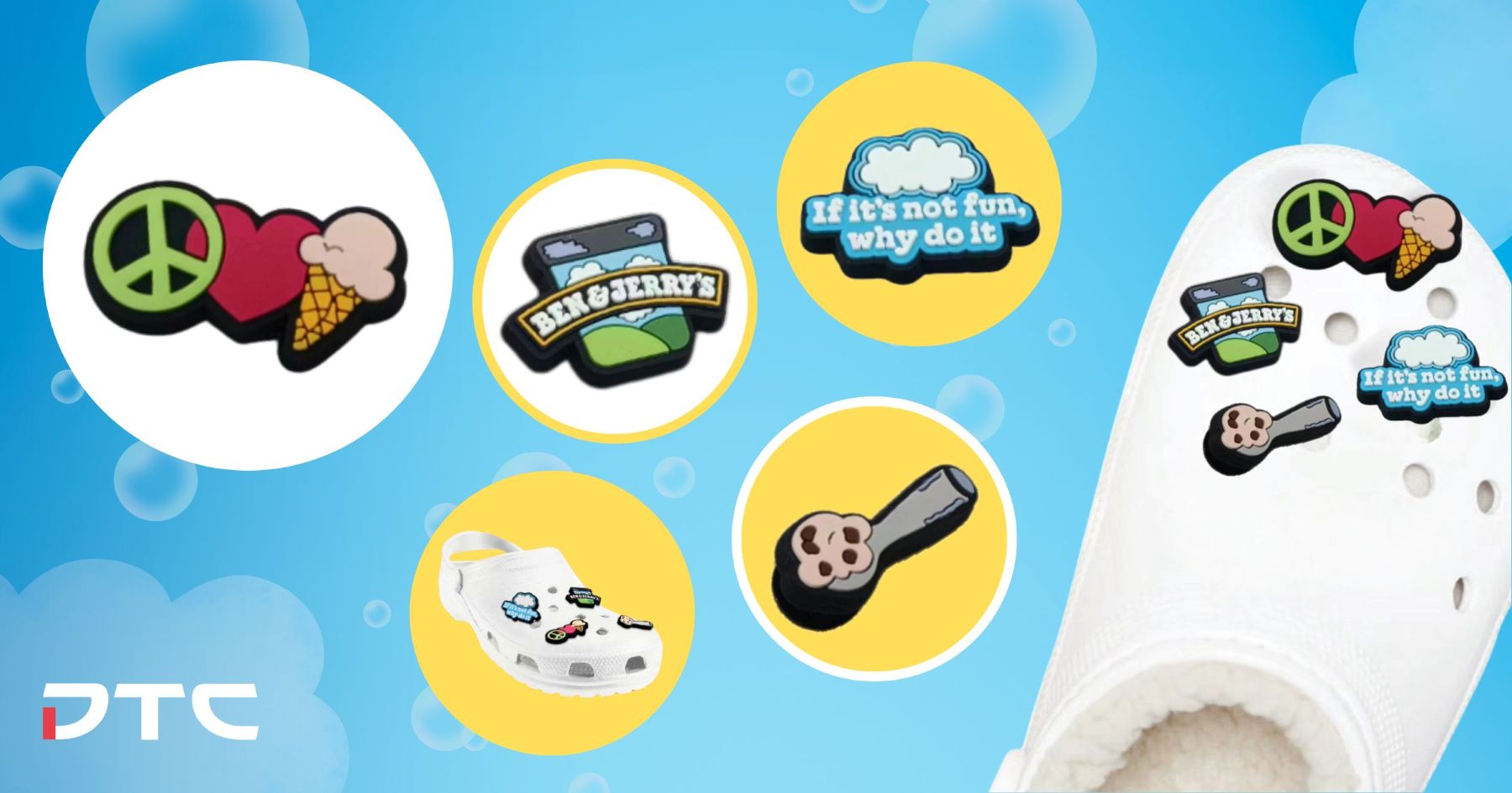 Quà Tặng Kèm Khi Mua Hàng – Xây Dựng Tình Yêu Thương Hiệu: Móc Trang Trí Giày Ben & Jerry's